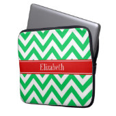 Xmas Emerald White LG Monogram Laptopschutzhülle (Vorderseite Links)