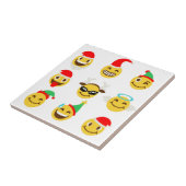xmas emoji glückliche Gesichter Fliese (Seite)
