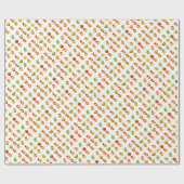 xmas emoji glückliche Gesichter Geschenkpapier (Flach)