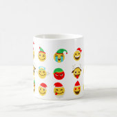xmas emoji glückliche Gesichter Kaffeetasse (Mittel)