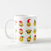 xmas emoji glückliche Gesichter Kaffeetasse (Links)