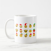 xmas emoji glückliche Gesichter Kaffeetasse (Links)
