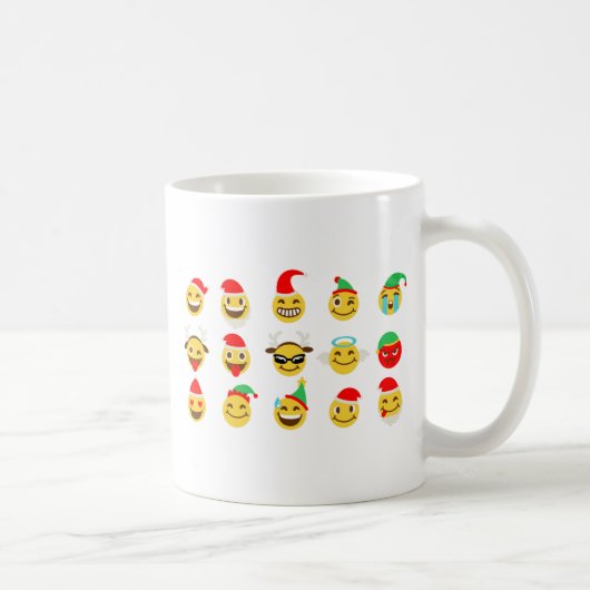 xmas emoji glückliche Gesichter Kaffeetasse (Rechts)