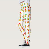 xmas emoji happy faces Leggings (Links)