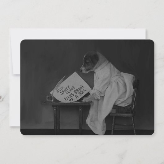 Xmas Erwartungen Flat Christmas Card Feiertagskarte (Vorderseite)