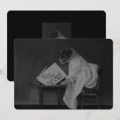 Xmas Erwartungen Flat Christmas Card Feiertagskarte (Vorne/Hinten)