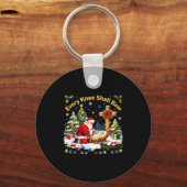 Xmas Every Knee Shall Bow Santa Christmas Nativity Schlüsselanhänger (Vorderseite)
