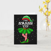 Xmas Family Matching Women Girls Mom The Sy Elf Ch Karte (Gelbe Blume)