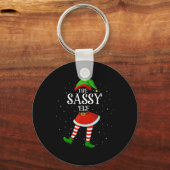 Xmas Family Matching Women Girls The Sy Elf Christ Schlüsselanhänger (Vorderseite)