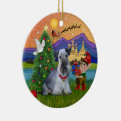 Xmas Fantasy - Cesky Terrier Keramik Ornament (Rechts)