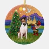 Xmas Fantasy - Jack Russell Terrier Keramikornament (Vorne)