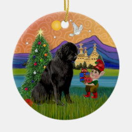Xmas Fantasy - Neufundland Keramikornament