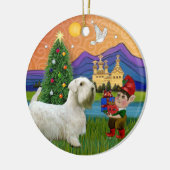 Xmas Fantasy - Sealyham Terrier Keramik Ornament (Links)