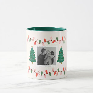 Xmas farbenfroh Modernes farbiges Weihnachten Weih Tasse
