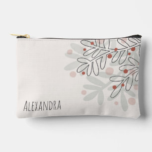 Xmas-Feiertags-Mistelzweig-Name-Text Druck-Schneid Zubehörtasche