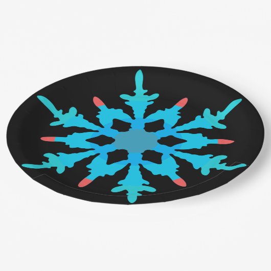 Xmas Fest Dinner Plate Pappteller (Schrägansicht)