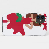 Xmas Flamenco Tänzer Emoji Case-Mate iPhone Hülle (Rückseite (Horizontal))