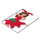 Xmas Flamenco Tänzer Emoji Notizblock (Linke Seite)