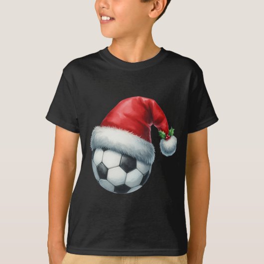 Xmas Football Lovers Teeshirt T-Shirt (Vorderseite)
