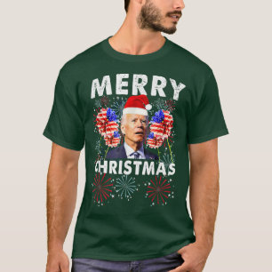 Xmas Frohe Weihnachten Verwirrt Lustig Glücklich 4 T-Shirt