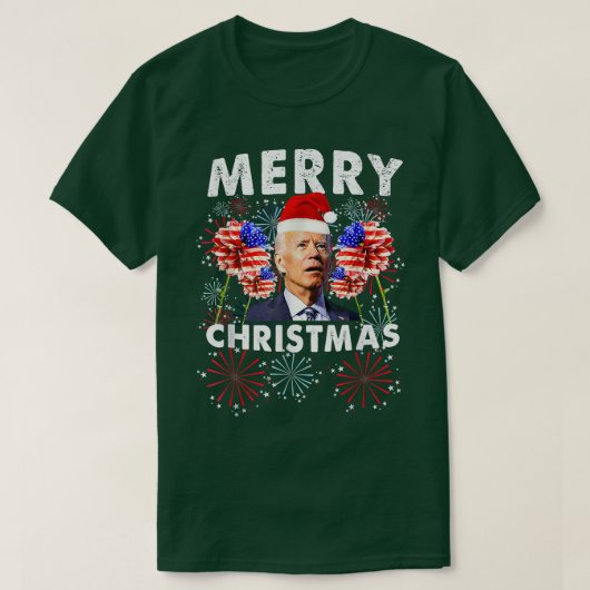 Xmas frohe Weihnachten verwirrte Funny Happy 4. J T-Shirt (Design vorne)