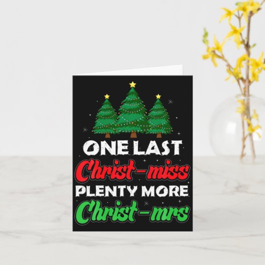 Xmas Future Bride Wife New Fiance Funny Engagement Karte (Gelbe Blume)