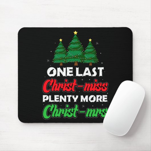 Xmas Future Bride Wife New Fiance Funny Engagement Mousepad (Mit Mouse)