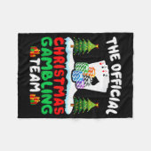 Xmas Gambling Team - Funny Gambling Gambler Christ Fleecedecke (Vorderseite (Horizontal))