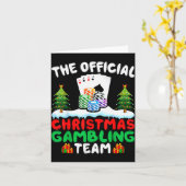 Xmas Gambling Team - Funny Gambling Gambler Christ Karte (Gelbe Blume)