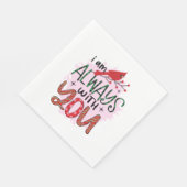 Xmas Geschenk bin ich immer bei Ihnen Serviette (Ecke)