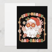 Xmas Geschenk Bleibe fröhlich und hell Feiertagskarte (Vorne/Hinten)