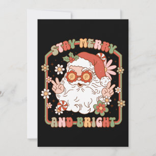 Xmas Geschenk Bleibe fröhlich und hell Feiertagskarte
