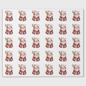 Xmas Geschenk Cheer Weihnachtsmann Geschenkpapier (Flach)
