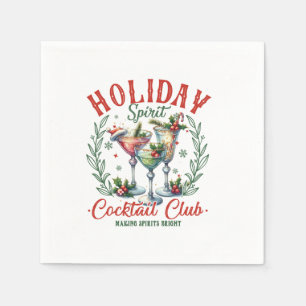 Xmas-Geschenk-Cocktail-Club Serviette
