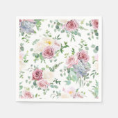 Xmas Geschenk Creamy White Antique Rose Serviette (Vorderseite)