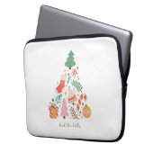 Xmas Geschenk Deck die Hallen Laptopschutzhülle (Vorderseite Links)