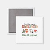 Xmas Geschenk der schönsten Zeit des Jahres Magnet (Vorderseite/Rückseite)