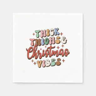 Xmas Geschenk dick Oberschenkel und Weihnachtsmänn Serviette