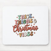 Xmas Geschenk dick Oberschenkel und Weihnachtsmänt Mousepad (Vorne)