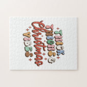 Xmas Geschenk dick Oberschenkel und Weihnachtsmänt Puzzle (Horizontal)