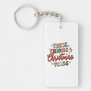 Xmas Geschenk dick Oberschenkel und Weihnachtsmänt Schlüsselanhänger