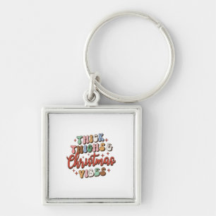 Xmas Geschenk dick Oberschenkel und Weihnachtsmänt Schlüsselanhänger