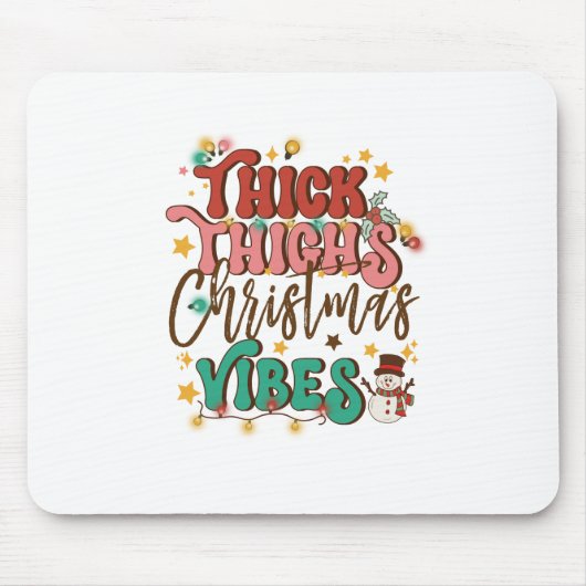 Xmas Geschenk dick Oberschenkel Weihnachtsmänner Mousepad (Vorne)