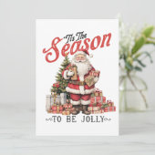 Xmas Geschenk dieser Saison Einladung (Stehend Vorderseite)