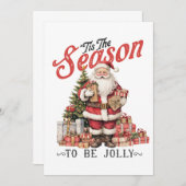 Xmas Geschenk dieser Saison Einladung (Vorne/Hinten)