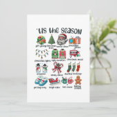 Xmas Geschenk dieser Saison Einladung (Stehend Vorderseite)