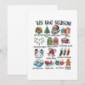 Xmas Geschenk dieser Saison Einladung (Vorne/Hinten)