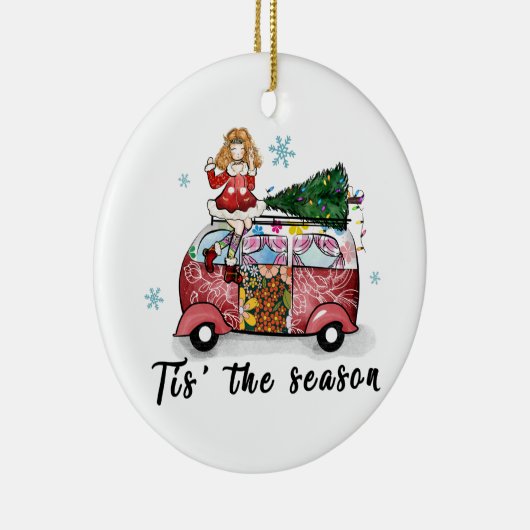 Xmas Geschenk dieser Saison Keramik Ornament (Rechts)