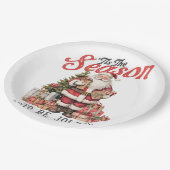 Xmas Geschenk dieser Saison Pappteller (Schrägansicht)