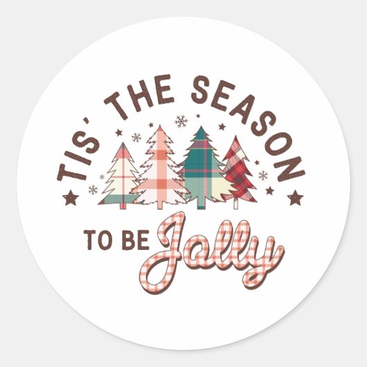 Xmas Geschenk dieser Saison Runder Aufkleber (Vorderseite)